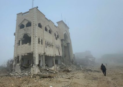 الدمار الذي طال منطقة معن وبني سهيلا ومنطقة الجامعة الإسلامية شرق خان يونس