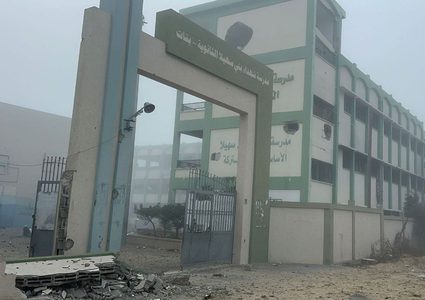 الدمار الذي طال منطقة معن وبني سهيلا ومنطقة الجامعة الإسلامية شرق خان يونس