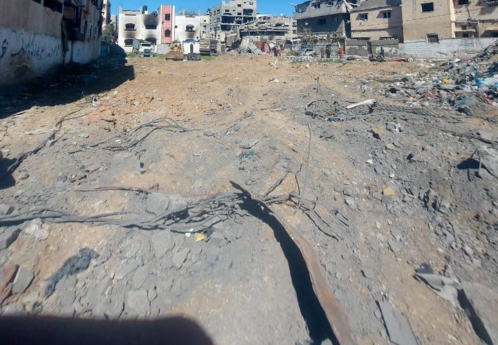 آثار الدمار في المنازل والشوارع والبنية التحية جراء توغل الاحتلال في حي الزيتون