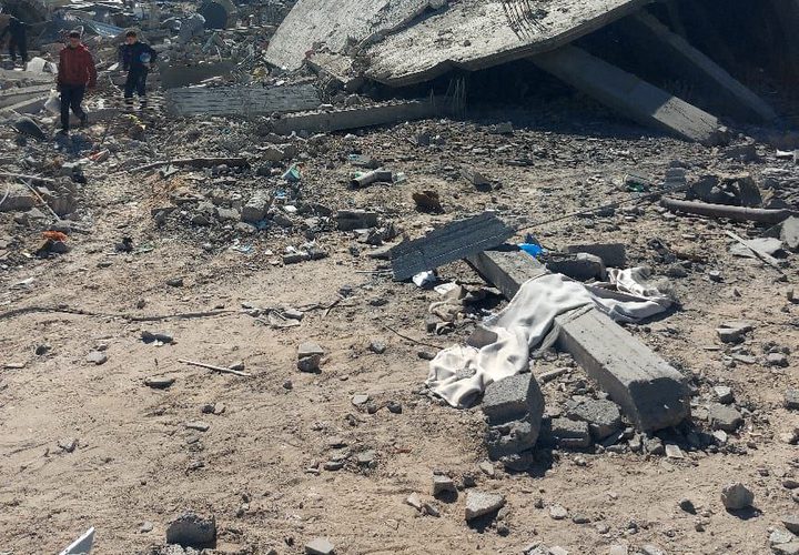 آثار الدمار في المنازل والشوارع والبنية التحية جراء توغل الاحتلال في حي الزيتون
