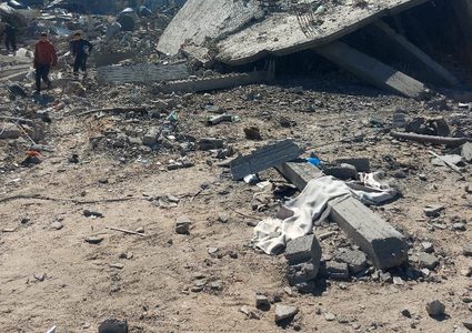 آثار الدمار في المنازل والشوارع والبنية التحية جراء توغل الاحتلال في حي الزيتون