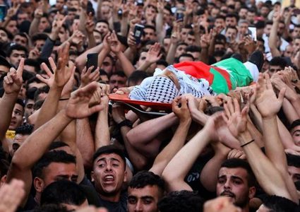 تشييع جثماني الشهيدين الشوامرة