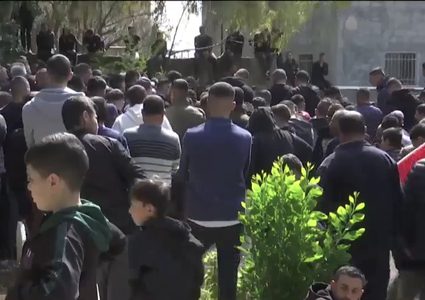 تشييع جثمان الشهيد الفتى محمد الديك في كفر نعمة غرب رام الله