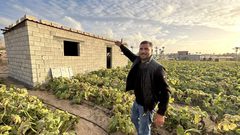 فلسطينيون يشيدون منازل من الحجارة للفكاك من جحيم الخيام