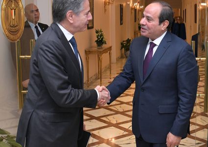 وزيرا الخارجية المصري والأميركي يناقشان الوضع في غزة وجهود التوصل لاتفاق للتهدئة