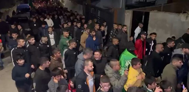 مسيرة في السيلة الحارثية غرب جنين تنديدا بإعدام الشهيد الشلبي واحتجاز جثمانه
