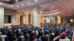 جانب من أداء صلاة التراويح من داخل مساجد مدينة رفح في ظل الحرب و الدمار على غزة