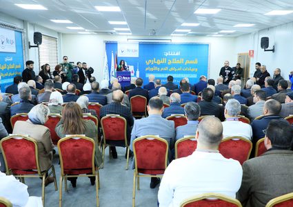 افتتاح قسم العلاج النهاري وعيادات أمراض الدم والأورام في مستشفى النجاح الوطني الجامعي بدعم من الحاج صالح رفعت يعيش