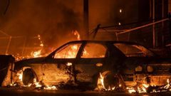 مستوطنون يهاجمون بورين ويحرقون مركبة