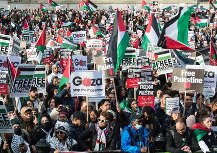 تظاهرات في ولايات أميركية تطالب بوقف الحرب على قطاع غزة