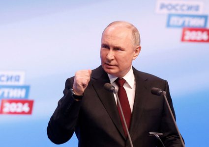 بوتين يفوز بالانتخابات الرئاسية بنسبة 87.3% من الأصوات