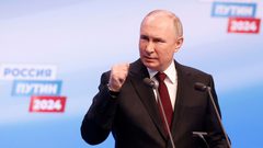 بوتين يفوز بالانتخابات الرئاسية بنسبة 87.3% من الأصوات