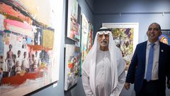 الشيخ نهيان بن مبارك يفتتح معرض "بدايات" لدعم حملة "تراحم من أجل غزة “