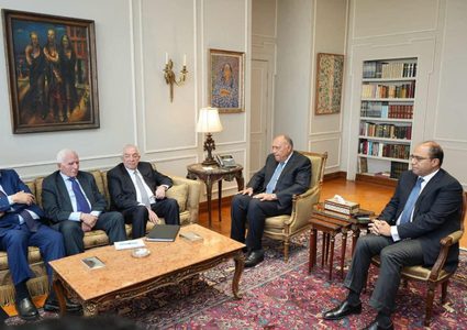 "فتح" تطلع وزير خارجية مصر على الأوضاع الإنسانية والسياسية في الأراضي الفلسطينية