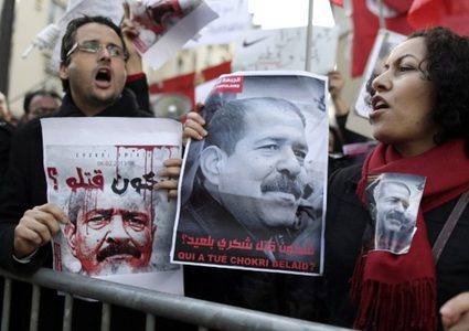 تونس: الحكم بإعدام 4 مدانين باغتيال المعارض شكري بلعيد