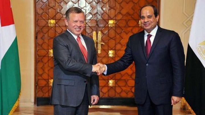 ملك الأردن ورئيس مصر يؤكدان على ضرورة التوصل لهدنة بغزة