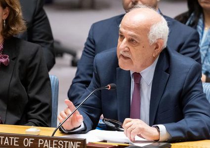 فلسطين تطالب مجلس الأمن بتصويت على عضوية أممية كاملة في أبريل