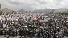 بالصور |مسيرة شعبية حاشدة في صنعاء تضامنا مع فلسطين في يوم القدس العالمي