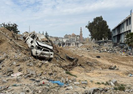 مدارس تابعة لوكالة غوث وتشغيل اللاجئين الفلسطينيين (أونروا) في مدينة خان يونس جنوبي قطاع غزة