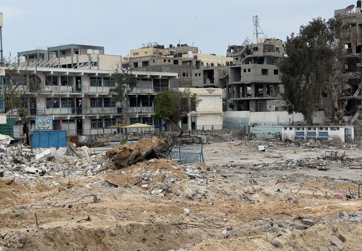 مدارس تابعة لوكالة غوث وتشغيل اللاجئين الفلسطينيين (أونروا) في مدينة خان يونس جنوبي قطاع غزة
