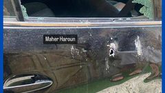 آثار رصاص الاحتلال في مركبات ومحل تجاري خلال اقتحام مخيم الأمعري في رام الله