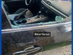 آثار رصاص الاحتلال في مركبات ومحل تجاري خلال اقتحام مخيم الأمعري في رام الله