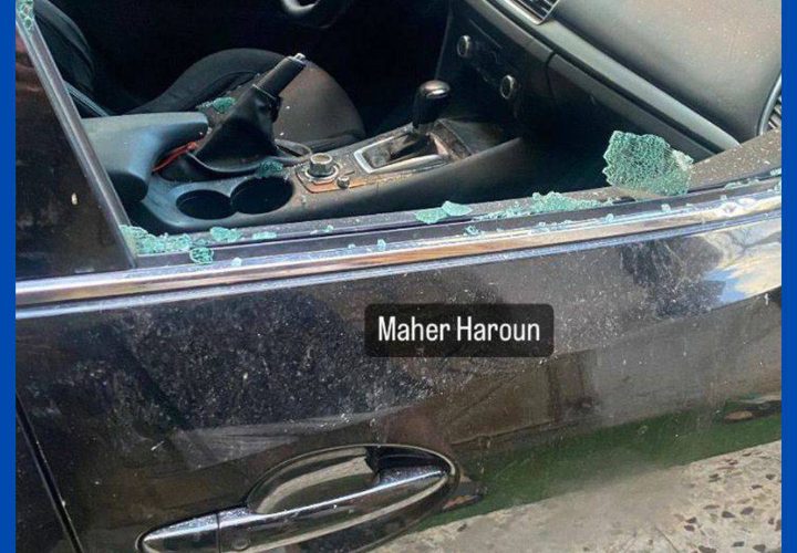 آثار رصاص الاحتلال في مركبات ومحل تجاري خلال اقتحام مخيم الأمعري في رام الله