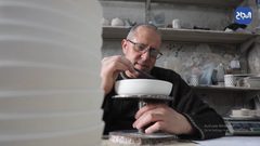 الرسم على الخزف سلاح فنان فلسطيني لتثبيت تراث أجداده