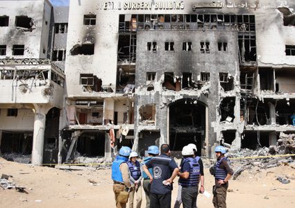 الأورومتوسطي: آثار المذبحة بمجمع الشفاء بغزة دليل على جرائم مكتملة الأركان