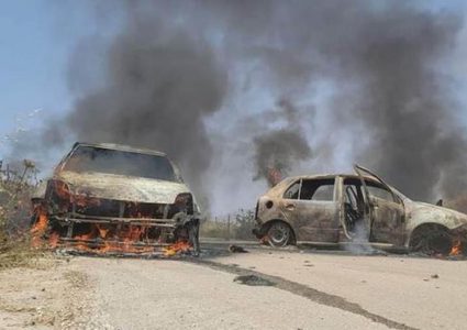 شهيد و10 إصابات وإحراق عشرات المنازل والمركبات في هجوم واسع للمستوطنين على قرية