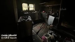 آثار حرق واعتداء المستوطنين على منازل المواطنين وممتلكاتهم في بلدة دوما جنوب نابلس