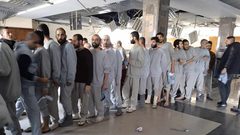 بحالة يرثى لها ..  الاحتلال يفرج عن 150 أسيرًا من الذين تم اعتقالهم من مختلف مدن قطاع غزة.