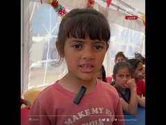 الروضة الملكية في رفح..  أطفال النزوح يخوضون رحلة علم وإصرار في خيمة