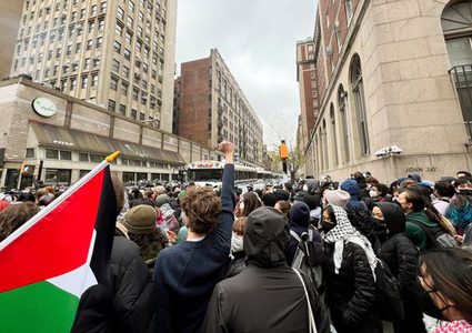 اعتقالات بجامعة نيويورك خلال مظاهرة مساندة للفلسطينيين