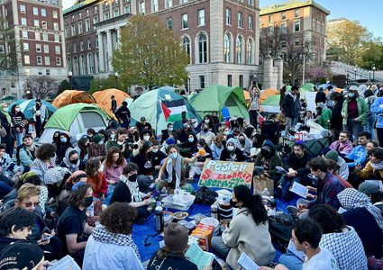 اتساع دائرة التظاهرات المطالبة بوقف العدوان على غزة في الجامعات الأميركية