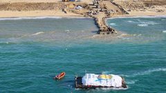 واشنطن تعلن بدء إنشاءات رصيف المساعدات البحري أمام ساحل غزة