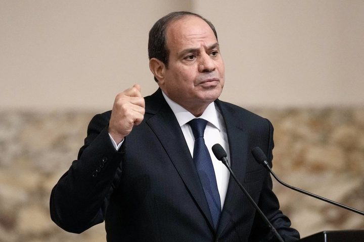 السيسي:الأولوية وقف نزيف الدم الفلسطيني من خلال العمل على وقف إطلاق النار في غزة