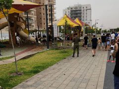 إصابات بعد سقوط صواريخ على مدينة بئر السبع