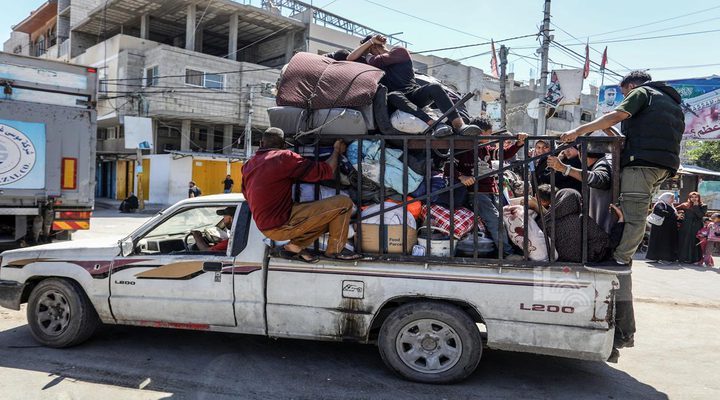 أونروا:  150 ألف مواطن نزحوا من رفح بعد اجتياح شرق المدينة