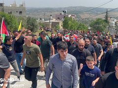 تشييع الشهيد كريم عمير الذي ارتقى برصاص الاحتلال في بلدة بلعا شرقي طولكرم