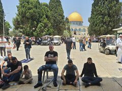 الآلاف يؤدون صلاة الجمعة في المسجد الأقصى والاحتلال يعتدي على المصلين