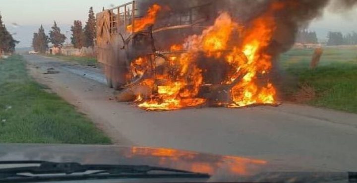سوريا: مسيّرة إسرائيلية تستهدف شاحنة في ريف حمص