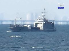 سفن المساعدات الأمريكية على شاطئ غزة والميناء العائم”
