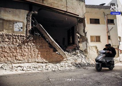 آثار الدمار والتخريب الذي خلفه جيش الاحتــلال في مدينة جنين ومخيمها