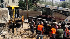 أعمال الصيانة لإصلاح الأعطال الكهربائية التي خلفها الاحتلال في جنين ومخيمها