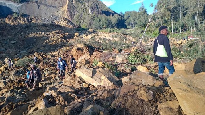 عشرات القتلى جراء حادث انزلاق تربة في أكثر من 6 بلدات في بابوا غينيا الجديدة