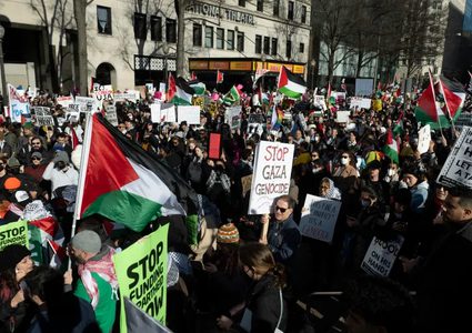 تظاهرة تضامنية مع فلسطين في ستوكهولم