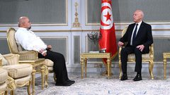 الرئيس التونسي يستقبل وائل الدحدوح: تضحيات الفلسطينيين لن تذهب سدى