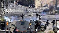 إصابات بالاختناق خلال اقتحام الاحتلال مادما جنوب نابلس