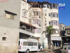 مستشفى العودة يباشر باستقبال المرضى والجرحى بعد انسحاب قوات الاحتلال من محيطه